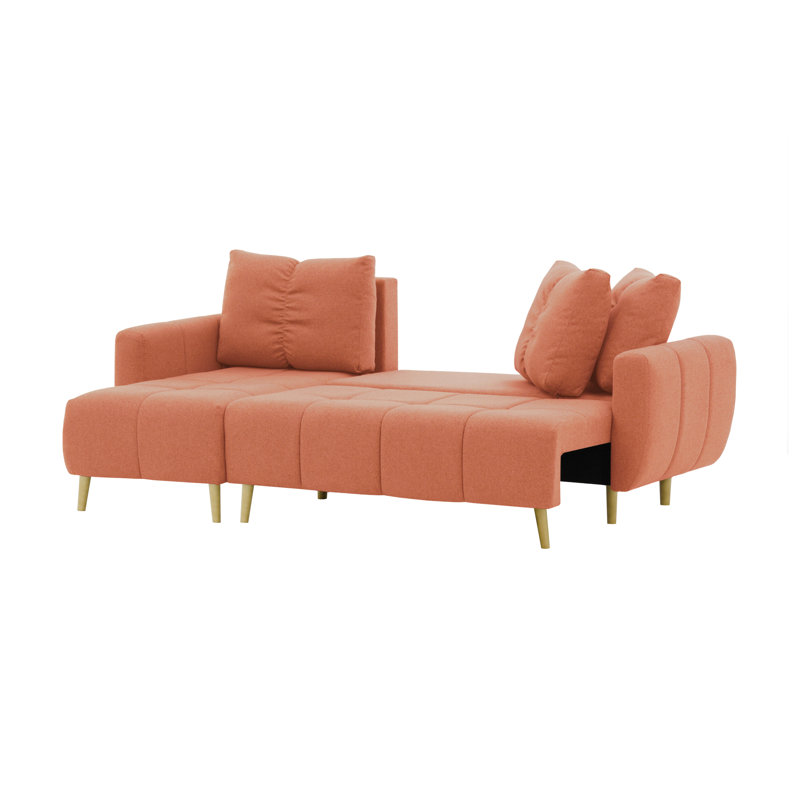 Hollaway 4 Seater Sofa Bed, Orange