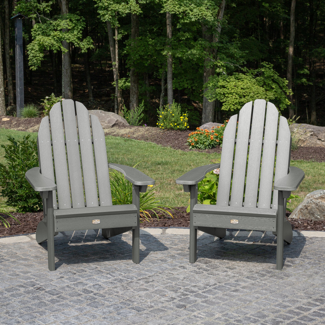 Hintz Essential Set of Two Recycled Plastic Adirondack Chairs Freeport Park® 