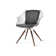 Zebra Swivel Armchair in Chrome