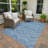 Machine Washable Indoor/Outdoor Kerwin ACN2392 Stripes Rug-134783919