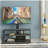 Black multifunctional adjustable angle and height tempered glass TV stand
