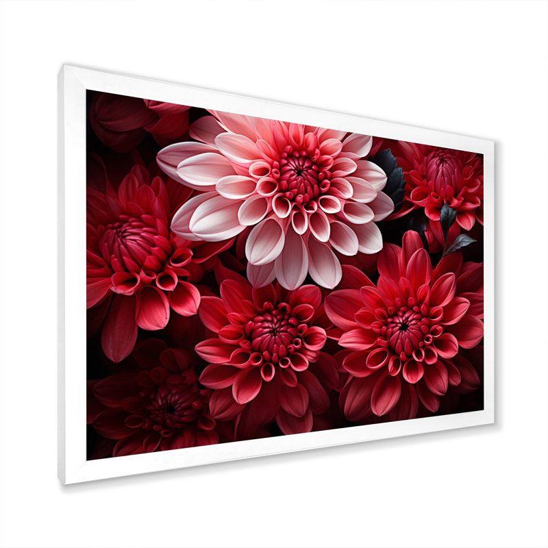 " Mums Enchanting Mums Black ", Cadre simple blanc, H 12 po x l 20 po x P 1 po