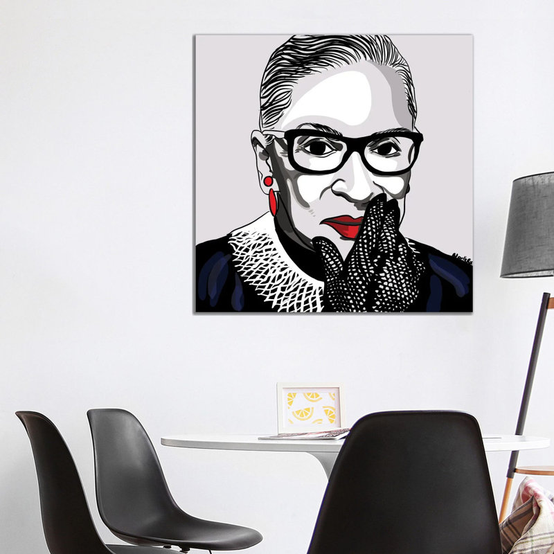 The Notorious RBG 1 Piece Wall Art on Canvas, 93.98 cm H x 93.98 cm W x 1.91 cm D, Wrapped Canvas