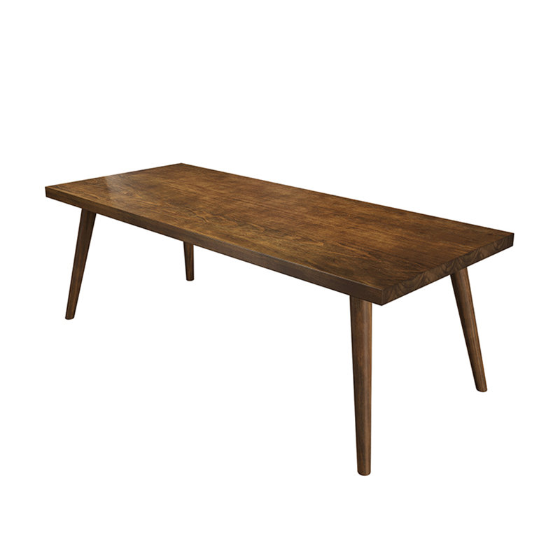 Mathaniel Pine Solid Wood Dining Table, 31.5" W x 70.87" L