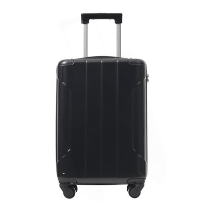 Bagage à main 20 pouces Hardshell, valise légère en ABS durable avec roulettes pivotantes, verrou TSA intégré, 2 cubes de rangement