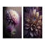 «Mauve fleur de dahlia», 2 pièces sur toile-424473282-424473284
