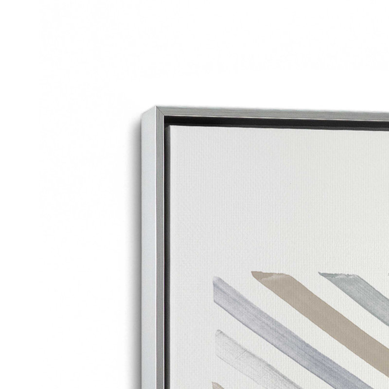 Linear Visions IV Canvas Print, Polished Chrome, 18.75" H x 12.75" W