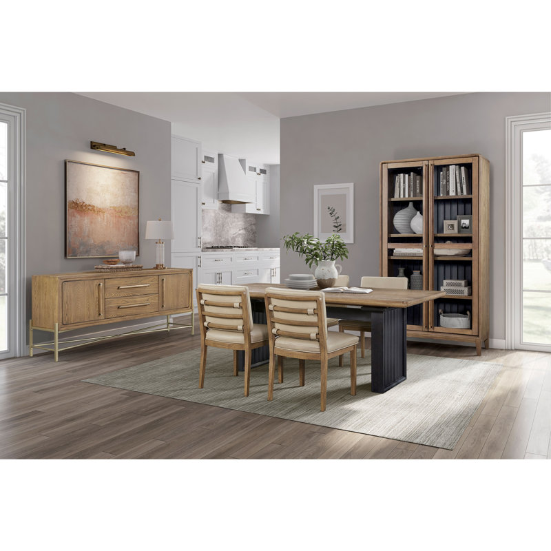 Metal Base Latte Sideboard