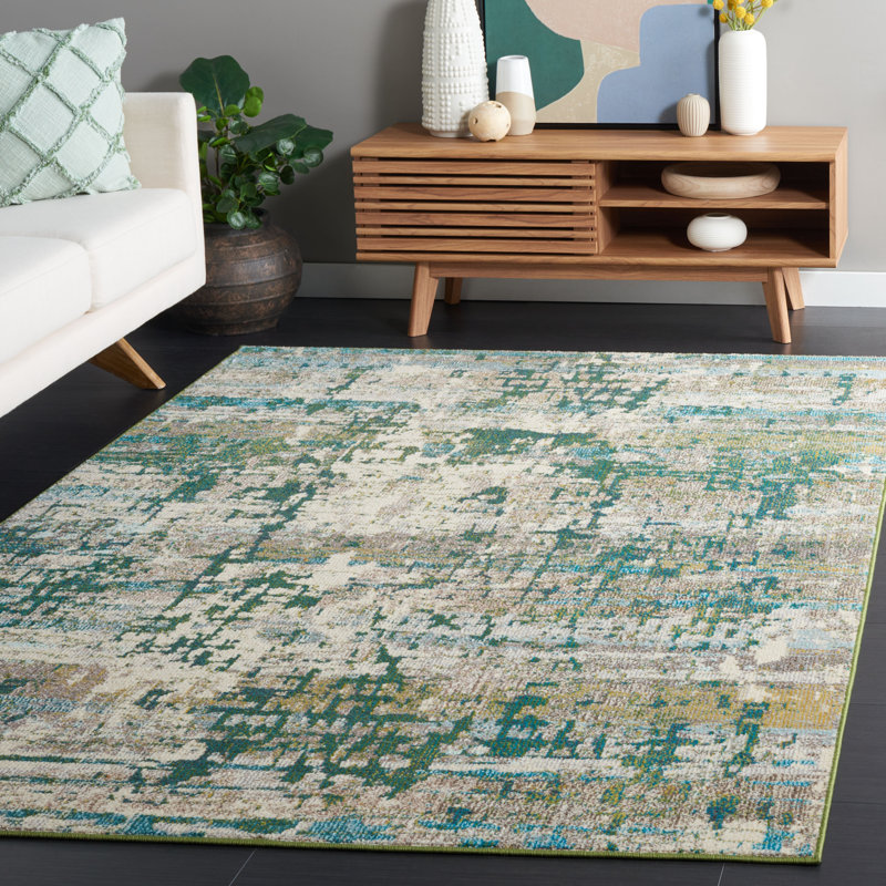 Madison Performance Abstract Rug, Rectangle 5'3" x 7'6"