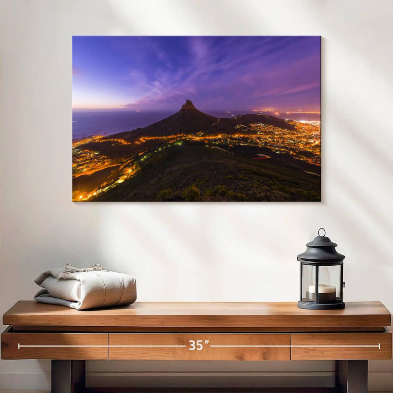 Nicci, Cape Town, crépuscule, H 16 po x l 24 po