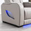 Upholstered Power Reclining Home Theater Seat with Cup Holder
