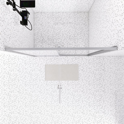 Porte de douche pivotante encadrée l 56-60 "x H 74" | Ouvert à l'extérieur | Arrêt à 105 degrés | Verre trempé 5/16 po | Noir mat