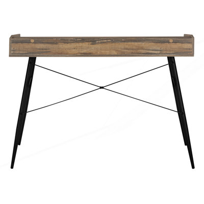 Bureau d'ordinateur avec tablettes de rangement