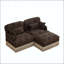 Canapé modulaire en chenille à imprimé léopard-186084144-186084145