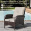 Chaises de patio d'extérieur en osier toutes saisons avec coussins beiges de 4 po (ensemble de 2)-813389461-813389464