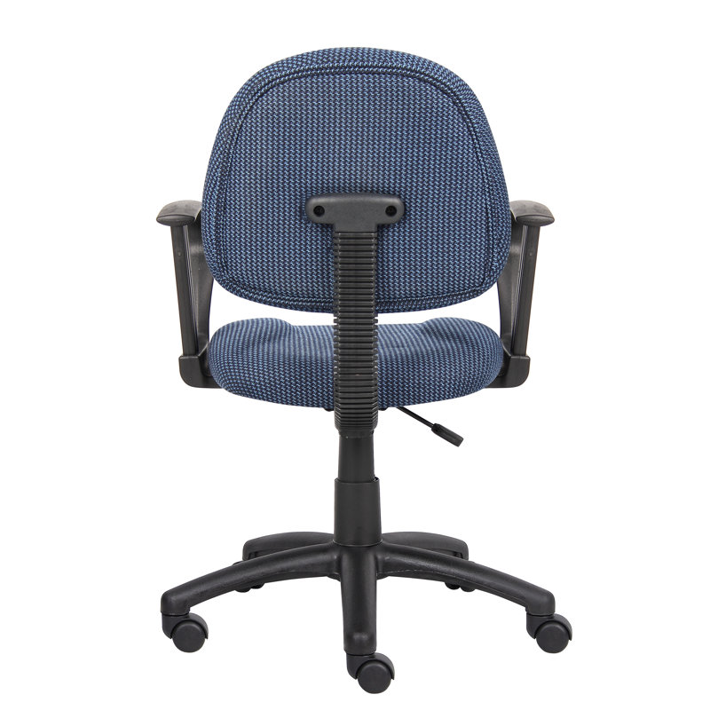 Task Chair, Blue Twill, Loop Arms