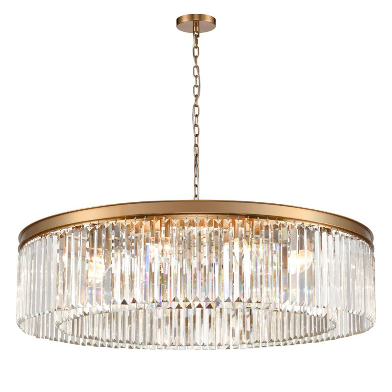Akaylee 12 - Light Gold Drum Pendant
