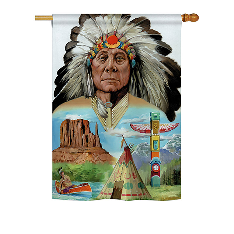 Double Sided 40'' H x 28'' W Polyester, 40" H x 28" W