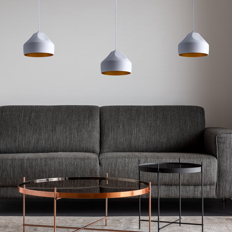 Pollard 1 - Light Single Pendant, White/Gold