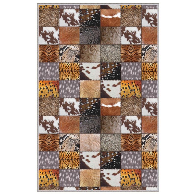 Premium Hall Carpet, 2.6 x 4.9 Feet, 100% Polyester, 650 gr/m² | Antibacterial, Non-Slip PVC Dot Underside, 0.3 in Pile Height | Machine Washable, 3D Digital Print, Durable & Stylish for Home Décor