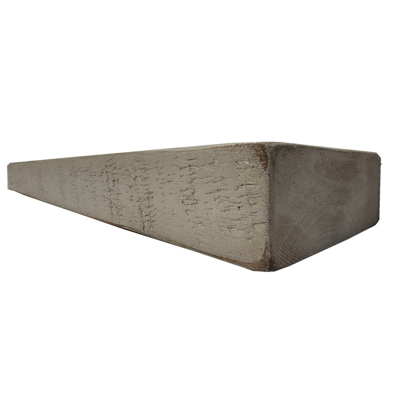 Tablette flottante Rough Cut, Teinture grise, H 3 po x l 72 po x P 7 po