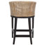 Tabouret de comptoir en bois massif Carneshia