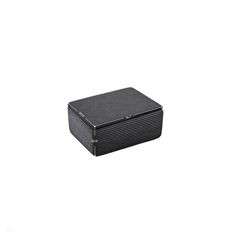 Repose-pieds repose-pieds avec coussin lavable amovible, Black