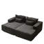 Lit modulaire inclinable surdimensionné de 87 po, fauteuil-lit moderne moelleux, aucun assemblage requis, nuage confortable pour l'assemblage du salon, chambre à coucher-121096853