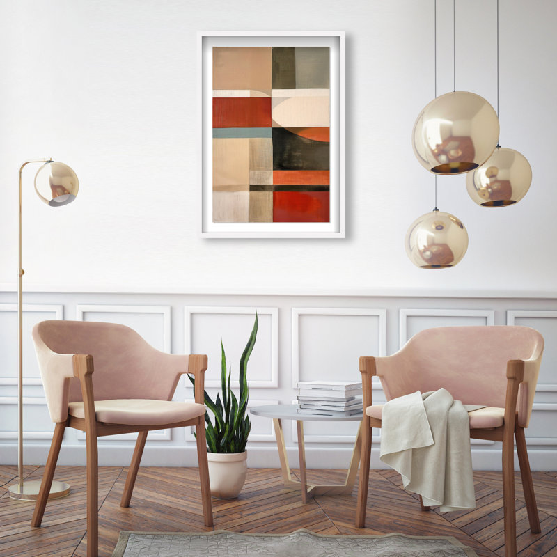 Pattern Pulse II Shadowbox Abstract Print by Oliver Gal, Black Frame, 10 x 15, 31.5"H x 21.5"W, White Frame