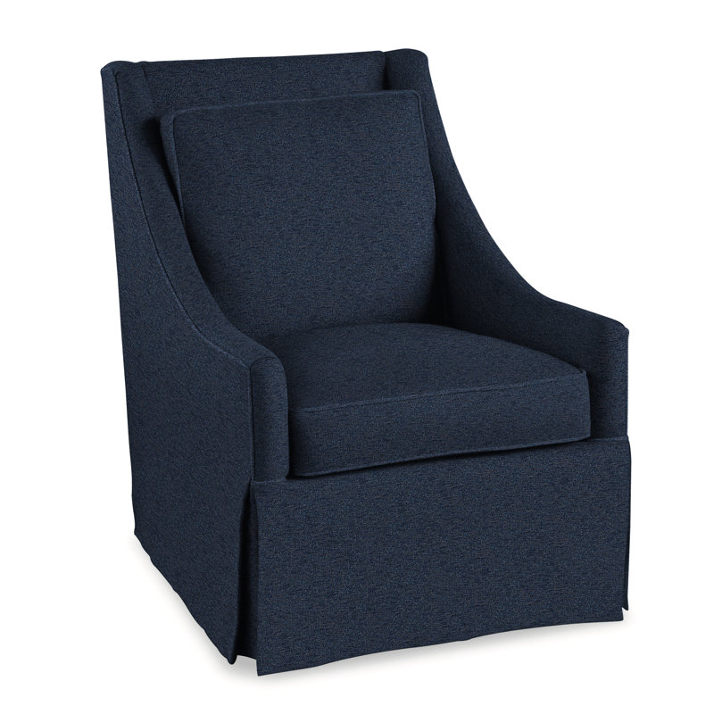 Teagan Upholstered Slipcovered Armchair, Basic Navy; 0317-61