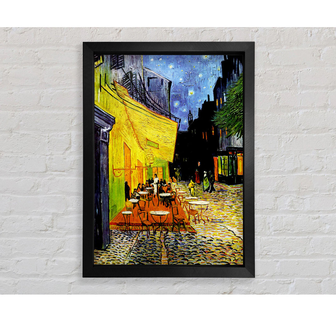 Van Gogh Cafe Terrace 2 von Vincent Van Gogh - Einzelne Bilderrahmen Kunstdrucke