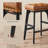 Alicio Counter Stool with Metal Frame-106256713