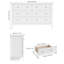 Carlos 133 cm W Chest of 6 Drawers