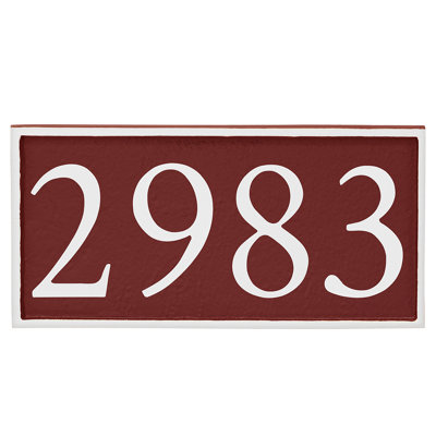 Serif 1-Line Wall Address Plaque
