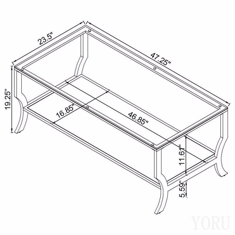 Table basse chromée