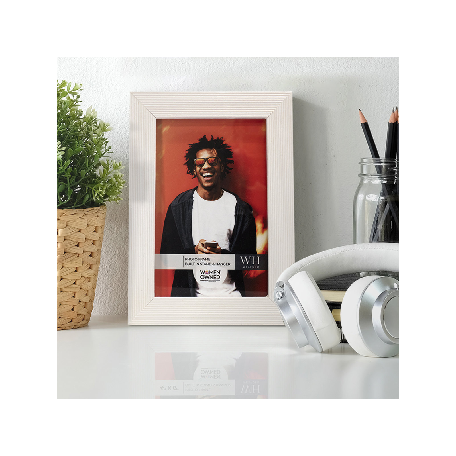 Apolline Wood Picture Frame, 4" x 6", White