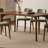 Solid wood simple dining table set-107124290