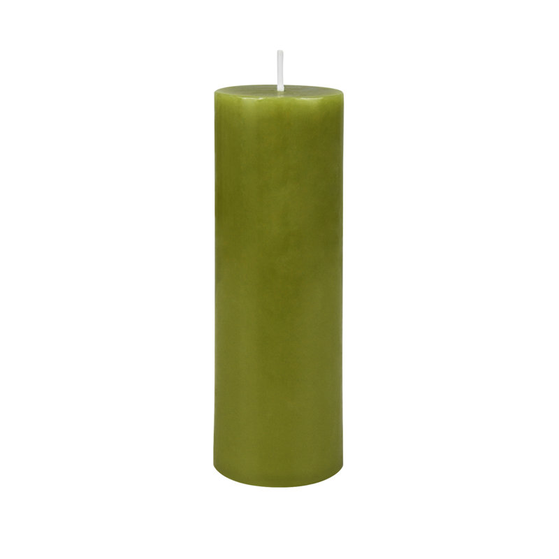 Bougie pilier vert sauge 6 pouces, 24, Vert sauge, H 6 po x l 2 po x P 2 po