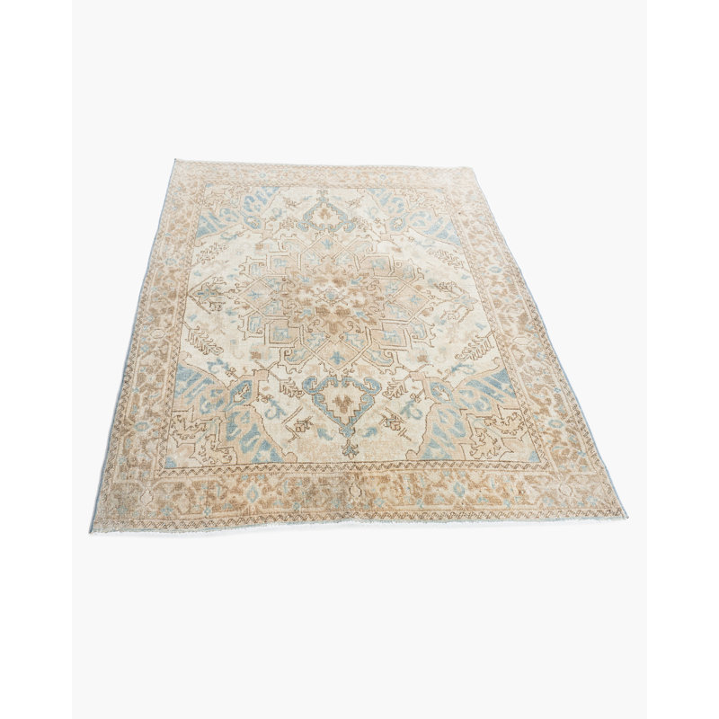 One-of-a-Kind Rectangle 3'7" X 4'5" Hand Knotted Area Rug