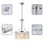 Lustre tambour en cristal 3 lumières Jeiri-1103869986
