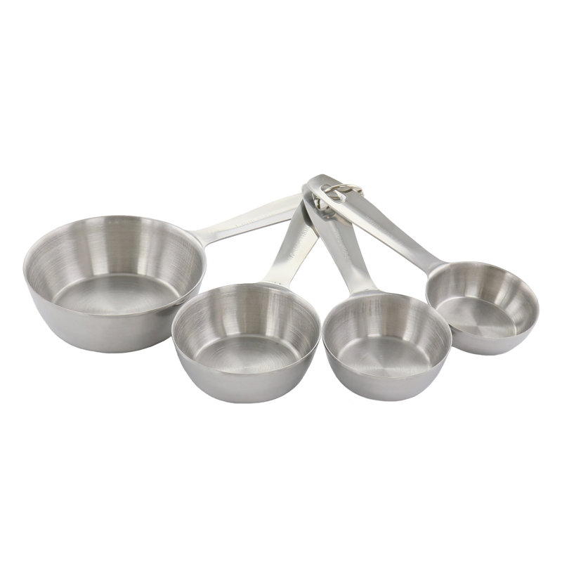 Ensemble de 4 tasses à mesurer en acier inoxydable