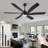 64" Modern Industrial Ceiling Fan With Light, 6 Abs Blades, Quiet Dc Motor, Perfect For Indoor/outdoor Use In Patio, Gazebo, Garage-51754823-51754822