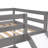 Gray Twin Over Bunk Bed With Flexible And Slide - Bedroom First In Add Fun &-782197256