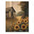Country Side Sunflowers By The Chicken Coop II - Sunflowers Wood Wall Art - On Natural Pine Wood-741650022