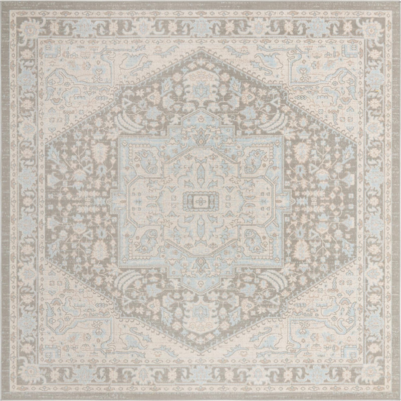 Shaundrelle Oriental Indoor Rug, Square 8'