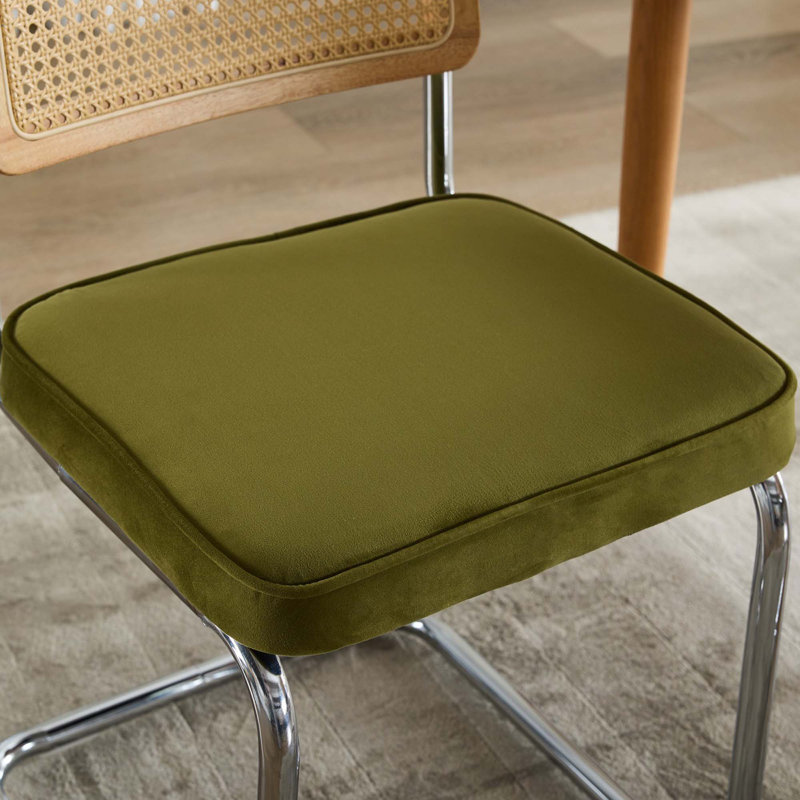Ensemble de 2 chaises d'appoint Mid-Century, Vert olive