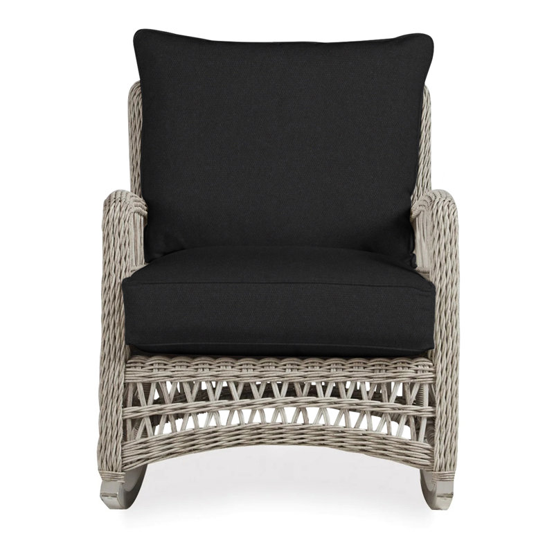 Mackinac Outdoor Rocker Chair, Canvas Black Sunbrella® Canvas