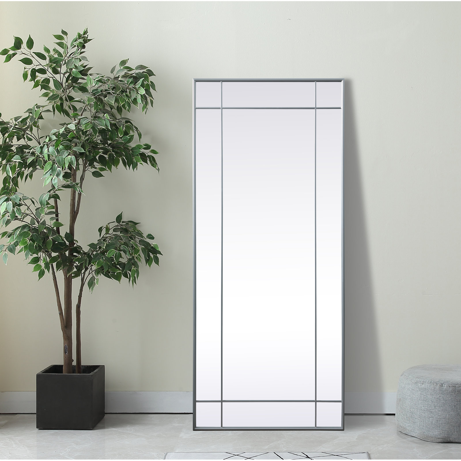 Chancey Accent Mirror, Silver, 70"H x 30"W