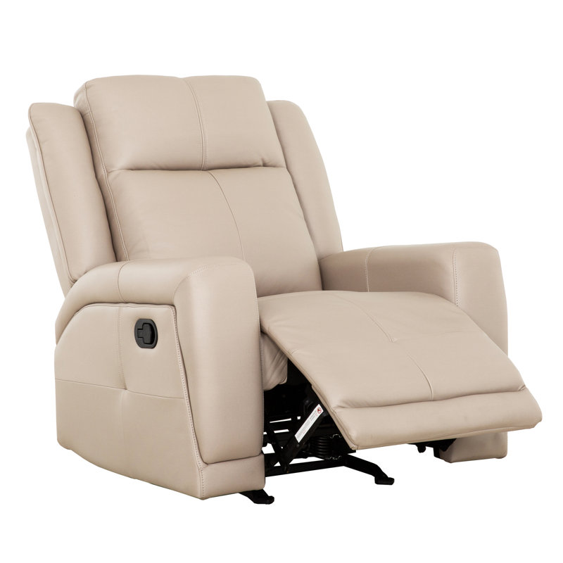 Ensemble de salon 3 pièces inclinable aspect cuir taupe