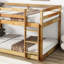 Lit simple au-dessus d'un lit mezzanine - Conception polyvalente pour une chambre fonctionnelle avec escalade facile et sécuritaire